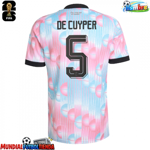 Camiseta Bélgica Maxim De Cuyper #5 Segunda Equipación Replica Mundial 2026 mangas cortas
